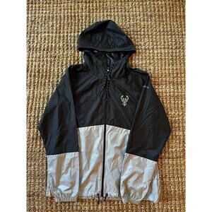 Women's Columbia Black Milwaukee Bucks Flash Forward Windbreaker Full-Zip Jacket
